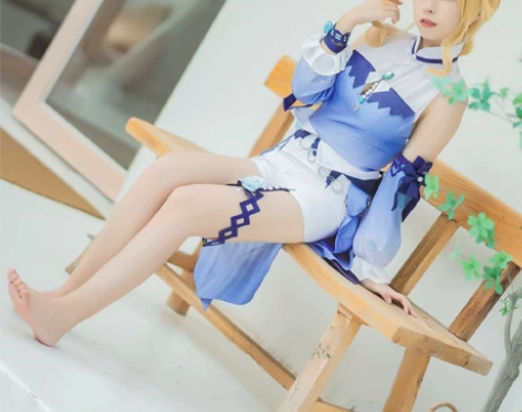 原神琴团长泳装cos服 衣服大全套+假发，...