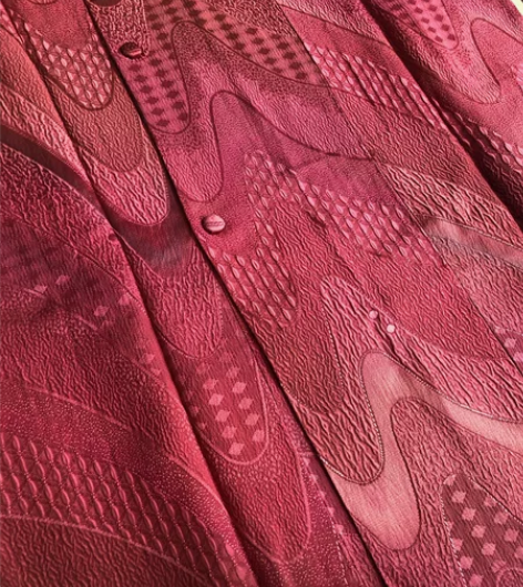 kiya喜屋橘红吉祥流水道行 材质：正绢哑...