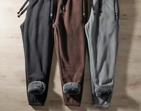 过冬神器！加绒运动裤 摇粒绒+内里仿羊羔毛...
