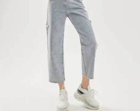 【38活动价】美特斯邦威牛仔裤女春装202...