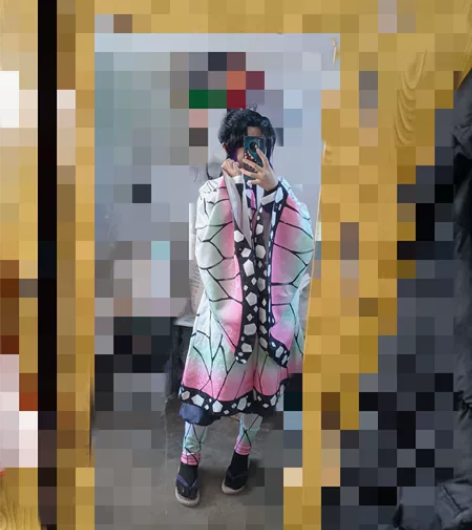 蝴蝶忍全套（衣服，刀，假发，鞋） 穿过两次...