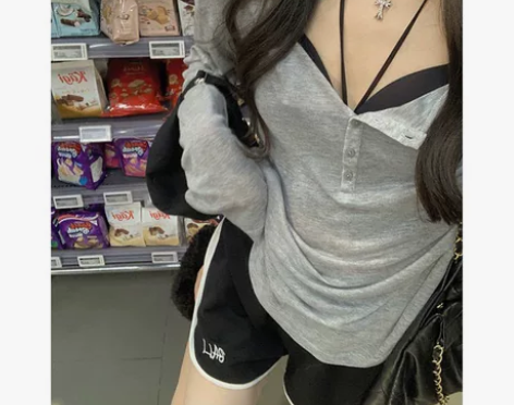 白水女 挂脖吊带背心女夏内搭纯欲设计感小众...