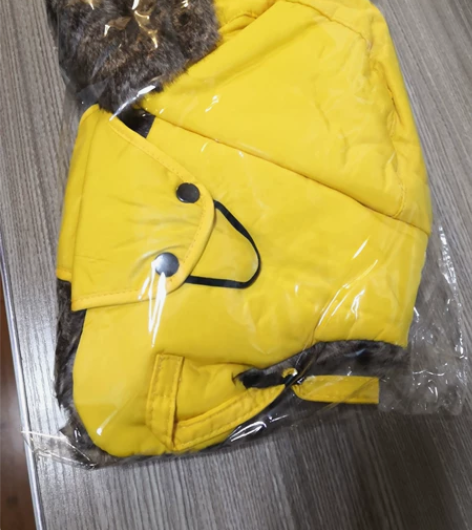 冬季防风毛绒厚雷锋帽小毛驴骑手帽带口罩 柠...