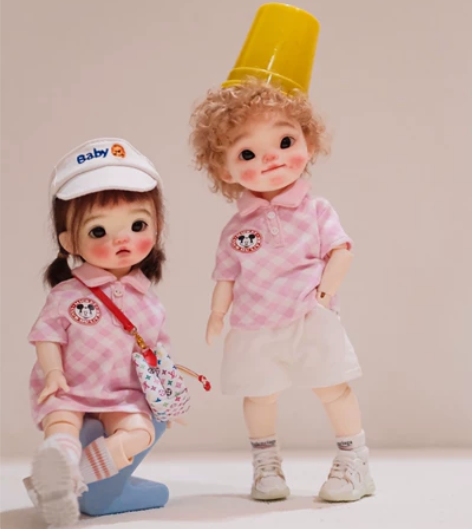 bjd6分娃空顶帽blythe 太阳帽三色...