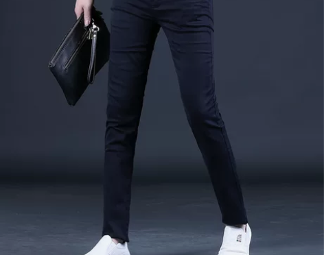 裤子男修身 裤子男裤香港秋冬季男士牛仔裤免...