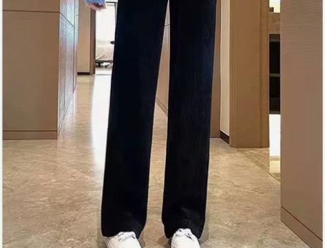 不加绒阔腿裤，春秋款不加绒。 显高显瘦！米...