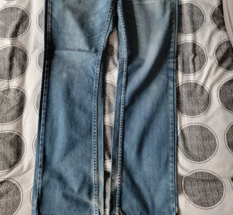 美特斯邦威牛仔裤，做旧款，170码，几乎全...