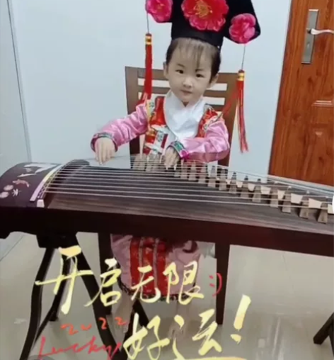 尺寸长128古筝加架子加调音器,买来不会弹...