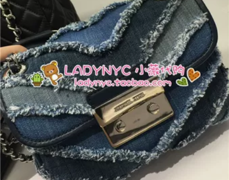 美国代购 MK 新款 sloan 小号链条...