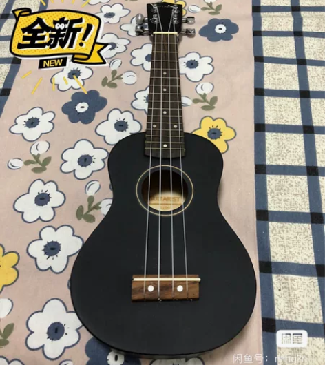 全新！尤克里里，21寸，有收纳包，转给有需...