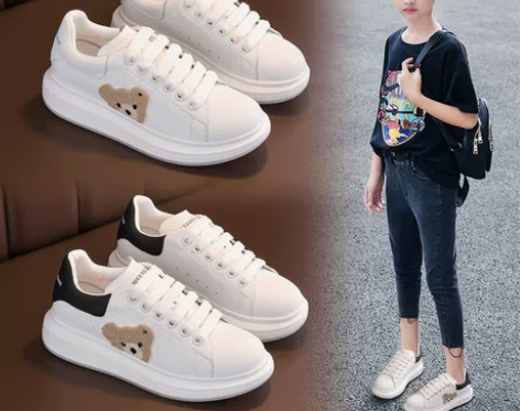 乔丹青年网红小白鞋女童鞋2022新款春秋款...