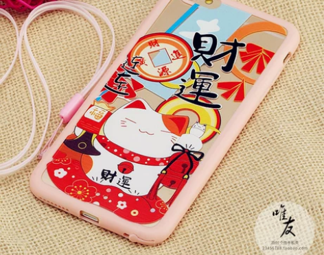 [转卖]招财猫iphone6s手机壳浮雕带...