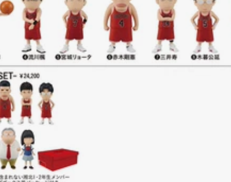 日本 灌篮高手 剧场版  人物小手办 盒蛋...