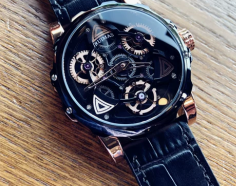 欧美风黑科技炫酷时尚潮流男士防水手表学生真...