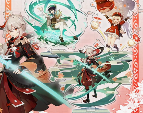 原神立牌游戏动漫周边甘雨可莉胡桃温迪魈钟离...