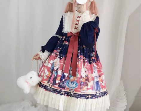 lolita仅试穿一次 几乎全新装不了甜妹...