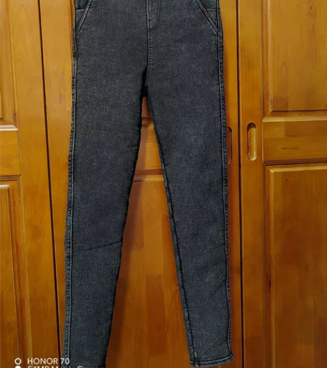 外穿加绒牛仔铅笔裤，闲置转让有缘人！ 感兴...
