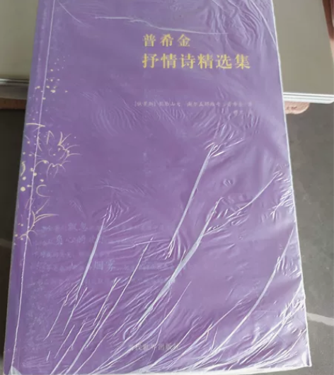 普希金抒情诗精选集,二手正版书籍,消毒处理...