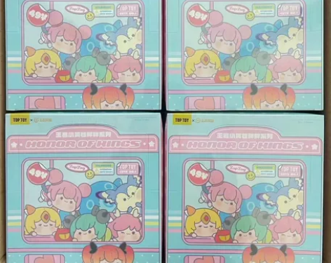 正版 王者荣耀小英雄胖胖系列盲盒潮玩手办小...