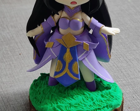 现货！包邮！王者荣耀露娜！超轻粘土手办 图...