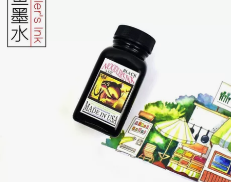 鲶鱼永恒黑墨水，防水墨水，包邮，全新，不还...