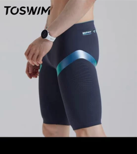 全TOSWIM泳裤男专业五分游泳裤男士泳衣...