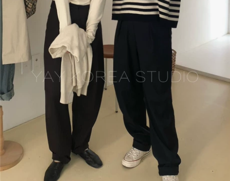 YAY 韩国东大门代购 好版型 裤腿收脚 ...