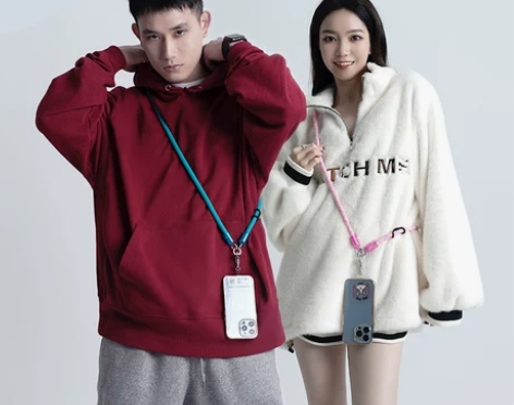 SeaPool何洛洛手机挂绳斜挎背高端背带...