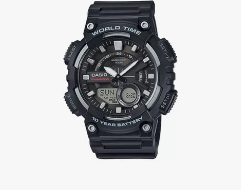 CASIO 卡西欧 黑武士 十年电力运动石...