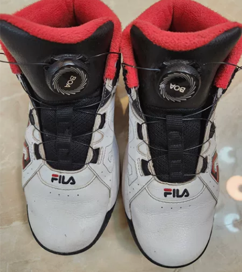 斐乐男童运动棉鞋篮球鞋，36码。穿了一个冬...