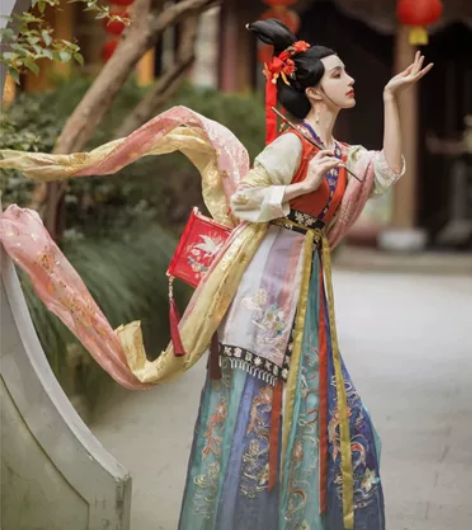 司南阁汉服原创天涯明月刀联名款敦煌衍生心王...