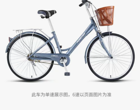 【狂欢价】官方旗舰店永久牌通勤自行车女士单...