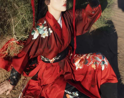 司南阁十三娘红衣汉服现货仅穿在外衣外面试套...