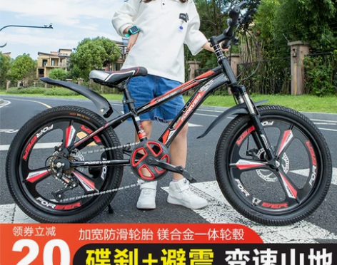 永久儿童自行车6-18岁中大童学生单车男孩...