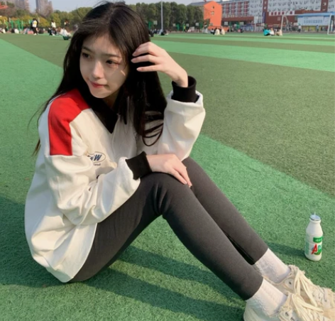 废克赛文 印花polo领卫衣男女春秋潮流翻...