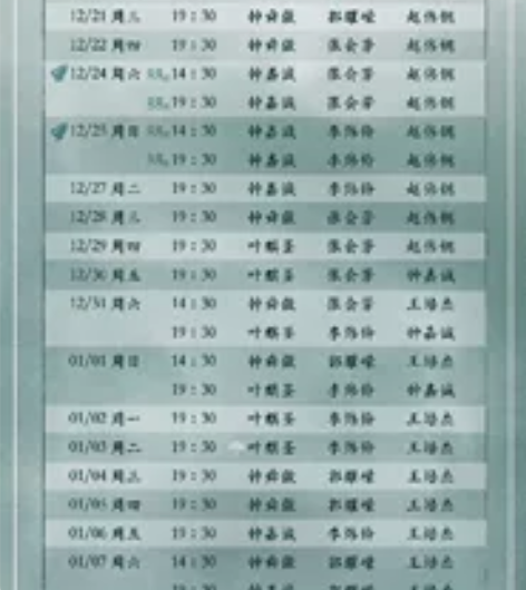 音乐剧 阴天 12.24 晚 钟嘉诚 张会...