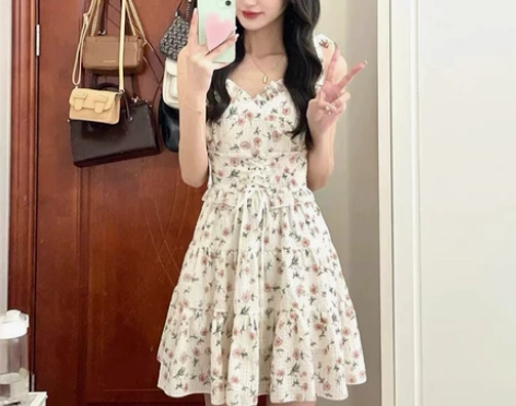 甜妹法式裙 裙长80 90斤到135斤都可...