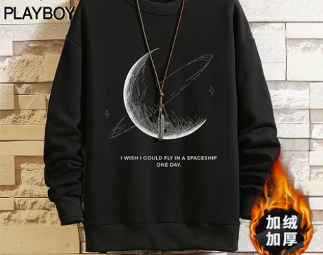 花花公子连帽卫衣男士秋季2022新款爆款潮...
