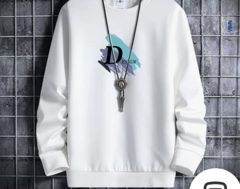 NASA2022秋冬圆领薄款卫衣男加绒大码...