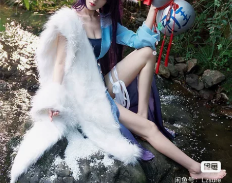 火花家狐妖小红娘 涂山雅雅蓝色衣服cos ...