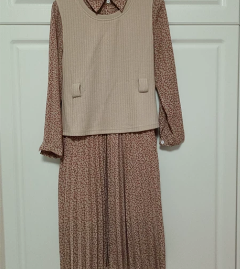 长袖女款文艺风?马甲 适合体重125-13...