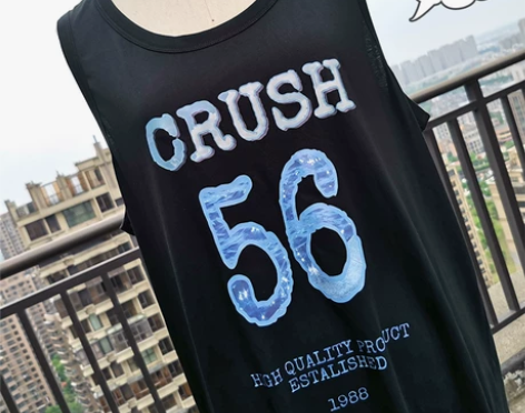 J 心动选手 运动风球衣背心裙宽松显瘦字母...