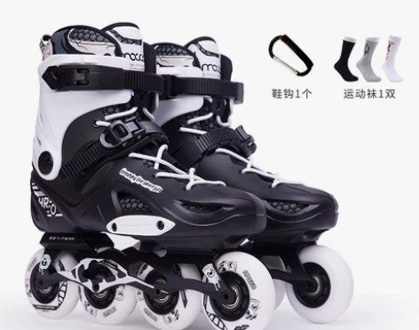 【女王价】米高专业轮滑鞋成人平花鞋溜冰鞋成...