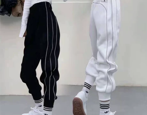 2021秋新款休闲裤韩版运动裤高腰束脚哈伦...