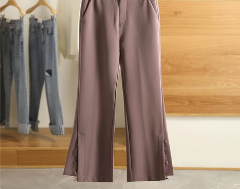 朗●职业高腰微喇裤时尚气质搭配休闲裤 春秋...