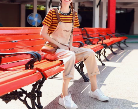 ?新款夏季休闲裤薄款小个子背带裤 感兴趣的...