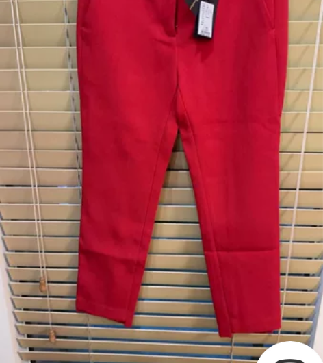 正红色 铅笔裤 小脚裤 档长30,腰围74...