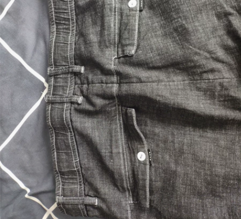 高弹力牛仔裤,七分裤,裤长94,修身有形,...