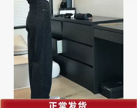 高腰裤子女显瘦遮胯大码阔腿牛仔裤女胖mm潮...