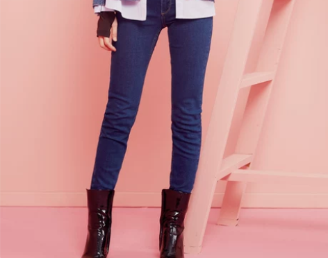 【双11狂欢价】美特斯邦威牛仔裤女秋季新款...